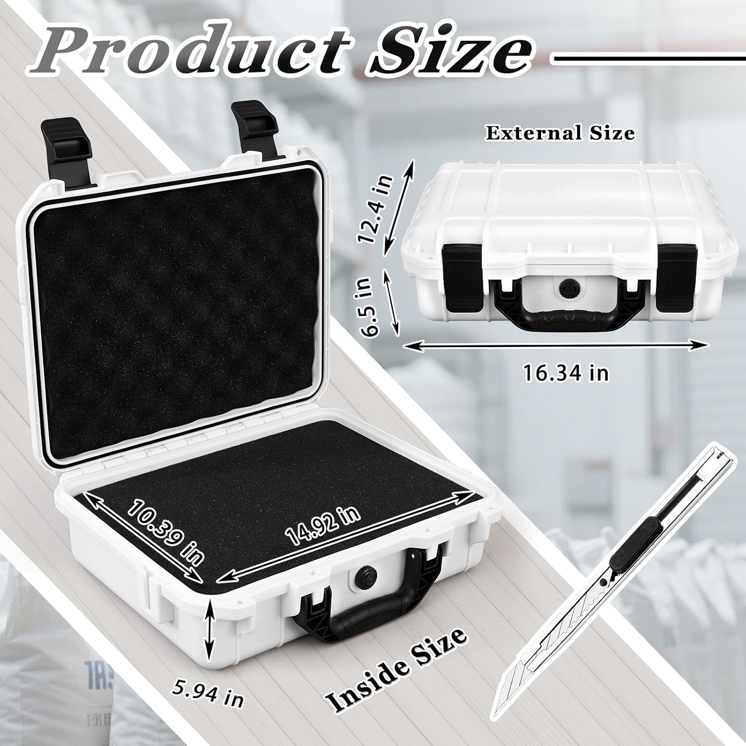 Waterproof Hard Case with DIY  - Drone Camera Case ulasan dan harga