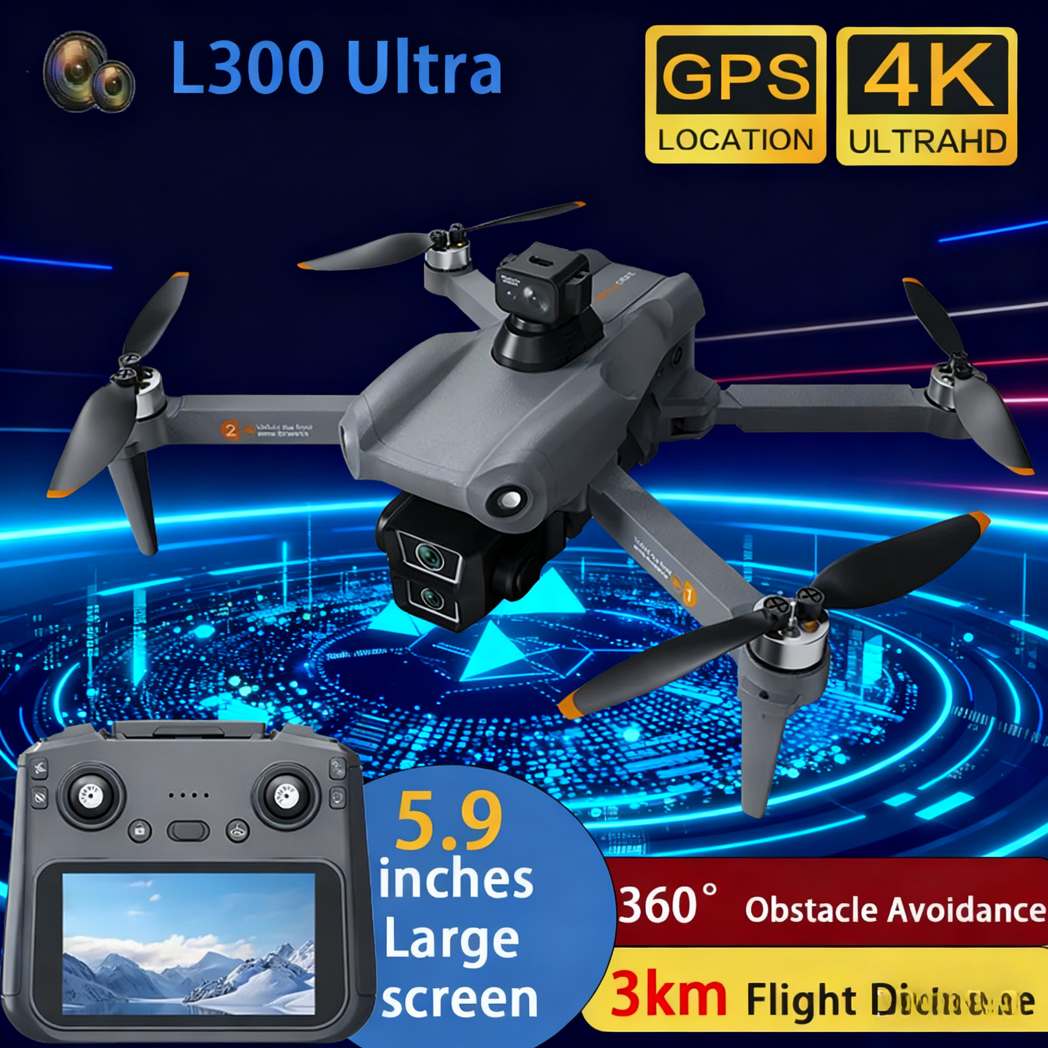 L300 Ultra Drone Professional  - Drone Camera Wide Angle ulasan dan harga
