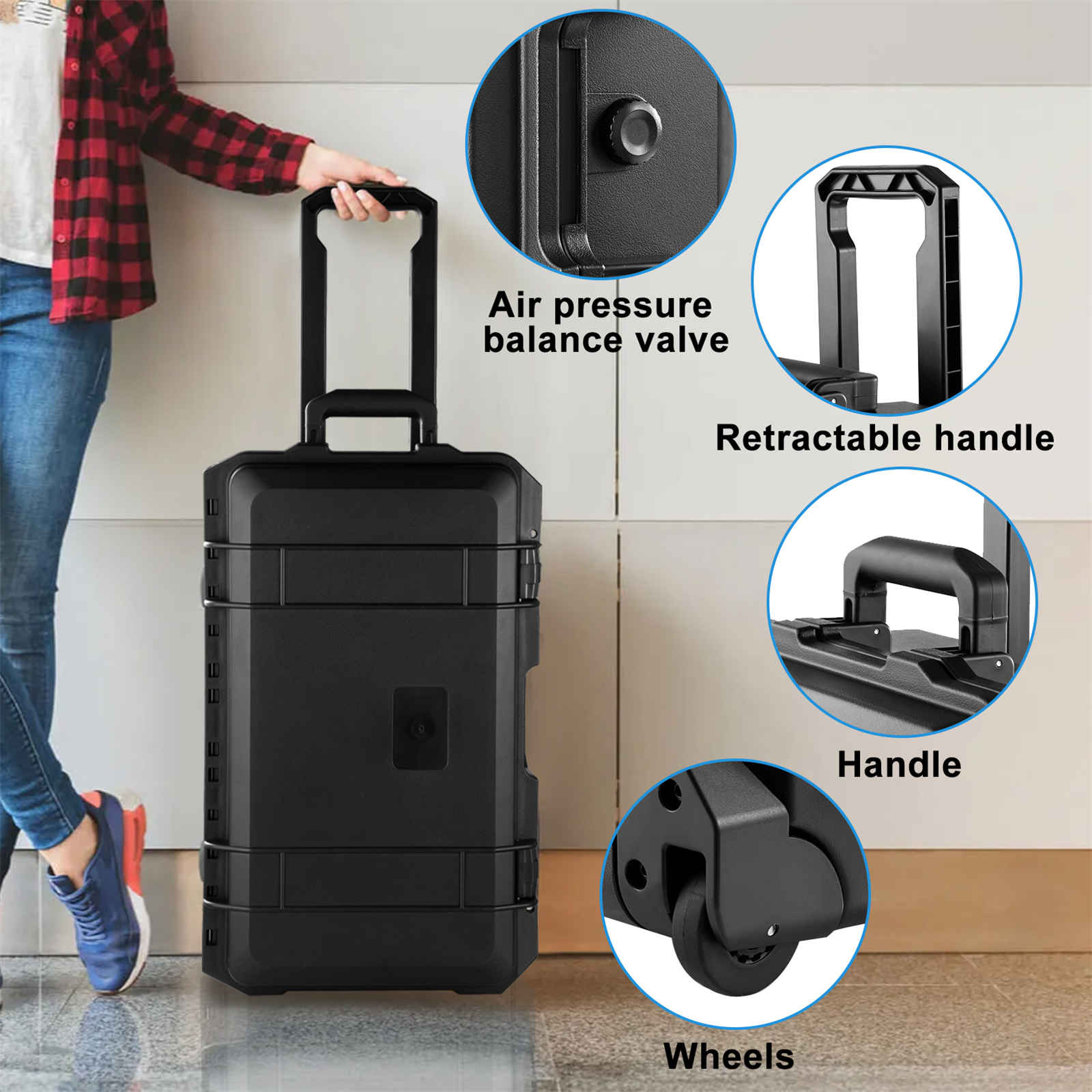 Rolling Camera Case, Portable  - Drone Camera Case ulasan dan harga