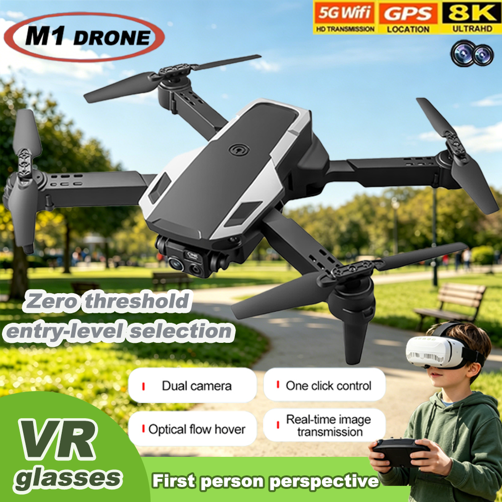 Foldable M1 VR Mini Drone RC Q - Drone Camera Night Vision ulasan dan harga