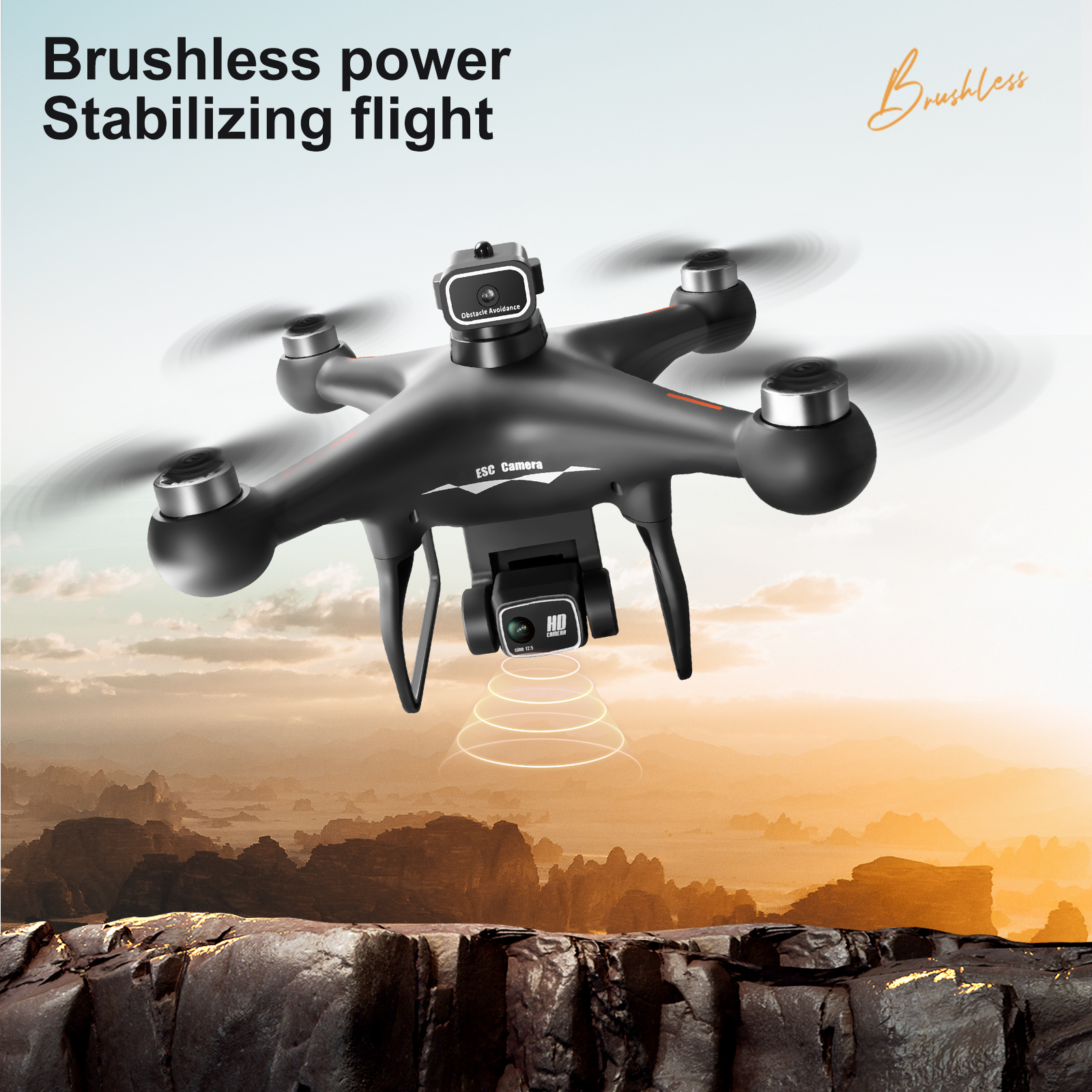 ZNLYRION S116 RC Drone Brushle - Drone Camera Mount ulasan dan harga