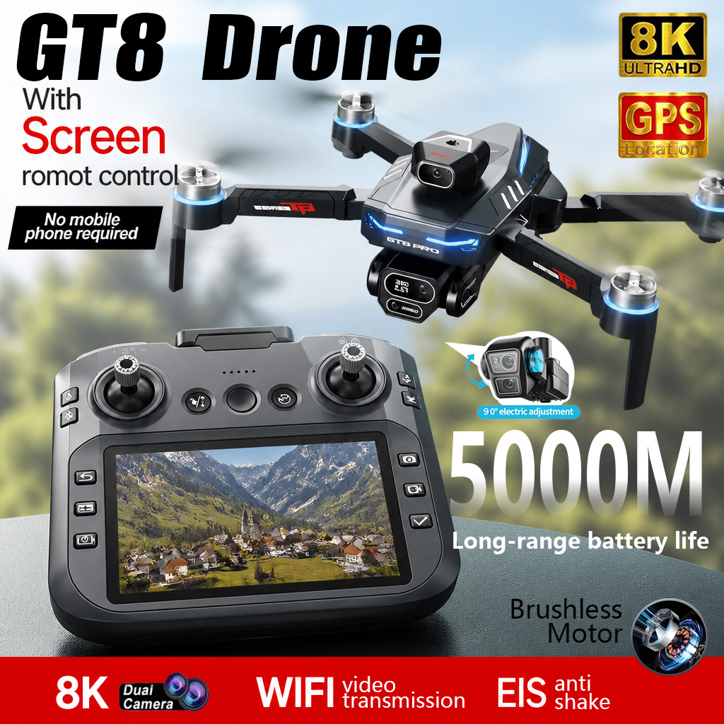 New GT8 Drone Professional 8K  - Drone Camera Night Vision ulasan dan harga