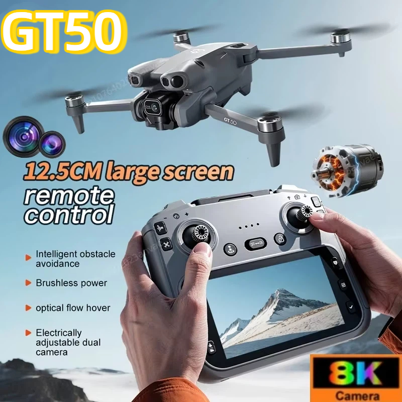 GT50 RC Drone 8K HD Aerial Pho - Drone Camera Thermal ulasan dan harga