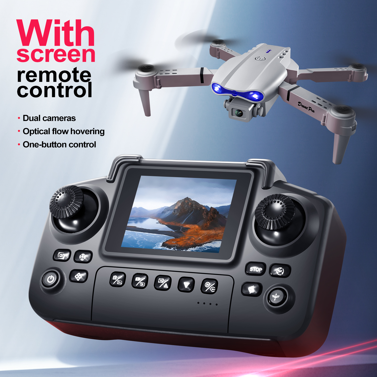 2025 New E88 E99 Upgraded Dron - Drone Camera Hd ulasan dan harga
