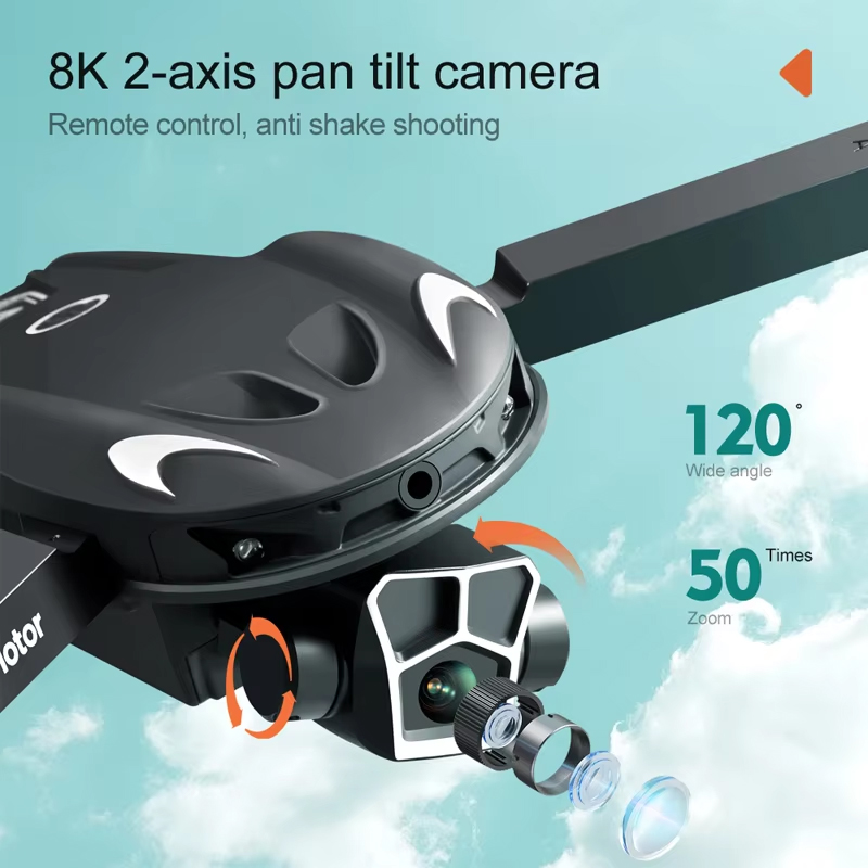 V166 8K Mini Drone FPV Wide An - Drone Camera Wide Angle ulasan dan harga