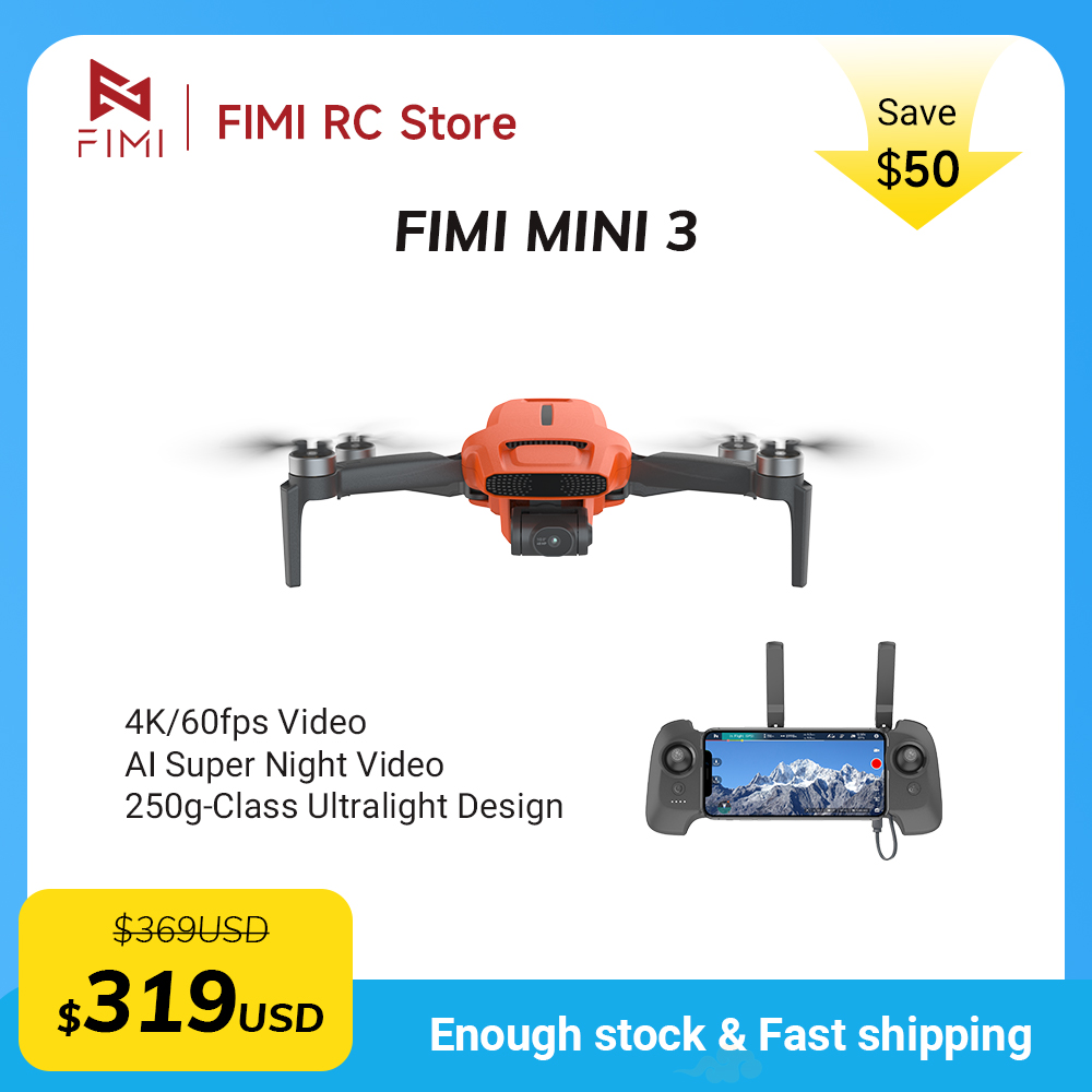 FIMI MINI 3 Camere drone 4K 60 - Drone Camera With Gimbal ulasan dan harga